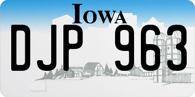 IA license plate DJP963