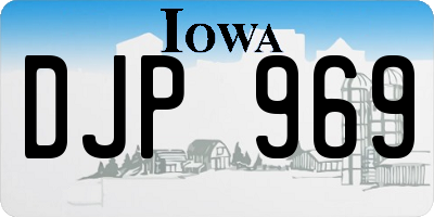 IA license plate DJP969