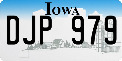 IA license plate DJP979