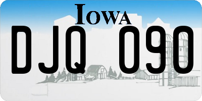 IA license plate DJQ090