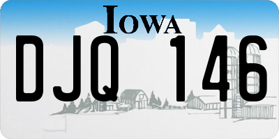 IA license plate DJQ146