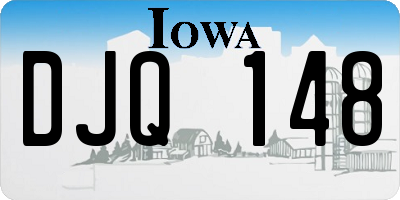 IA license plate DJQ148
