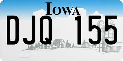 IA license plate DJQ155
