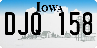 IA license plate DJQ158