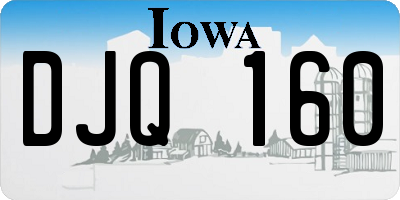 IA license plate DJQ160