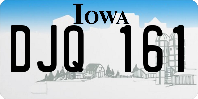 IA license plate DJQ161
