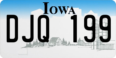 IA license plate DJQ199