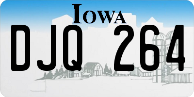 IA license plate DJQ264