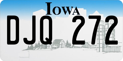 IA license plate DJQ272