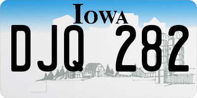 IA license plate DJQ282