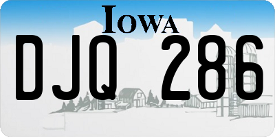 IA license plate DJQ286