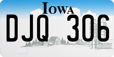IA license plate DJQ306