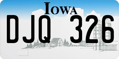 IA license plate DJQ326