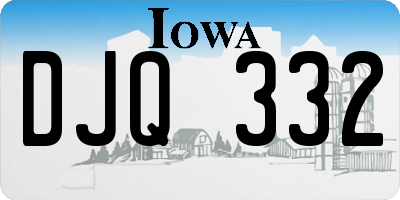 IA license plate DJQ332