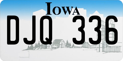 IA license plate DJQ336