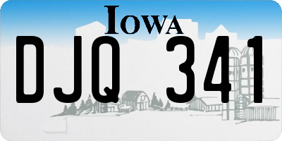 IA license plate DJQ341