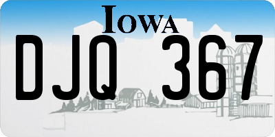 IA license plate DJQ367