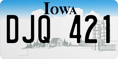 IA license plate DJQ421