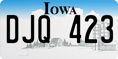 IA license plate DJQ423