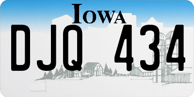IA license plate DJQ434