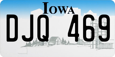 IA license plate DJQ469
