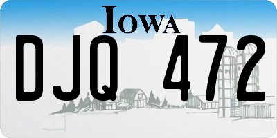 IA license plate DJQ472