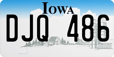 IA license plate DJQ486