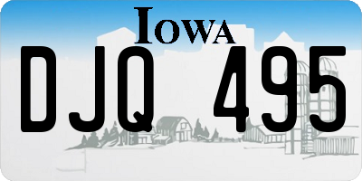 IA license plate DJQ495