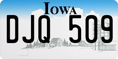 IA license plate DJQ509