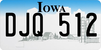 IA license plate DJQ512