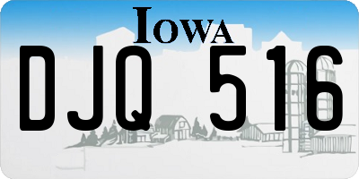 IA license plate DJQ516