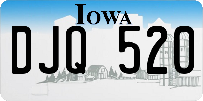 IA license plate DJQ520