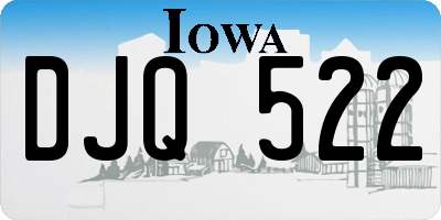 IA license plate DJQ522