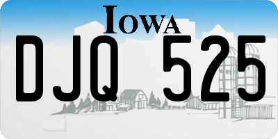 IA license plate DJQ525