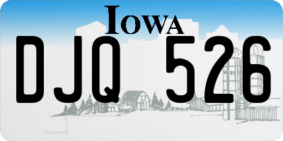IA license plate DJQ526