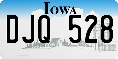 IA license plate DJQ528