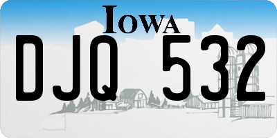 IA license plate DJQ532