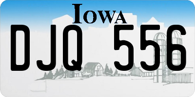 IA license plate DJQ556