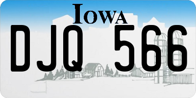IA license plate DJQ566