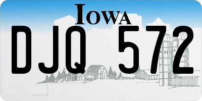 IA license plate DJQ572