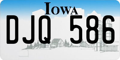 IA license plate DJQ586