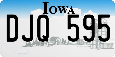 IA license plate DJQ595
