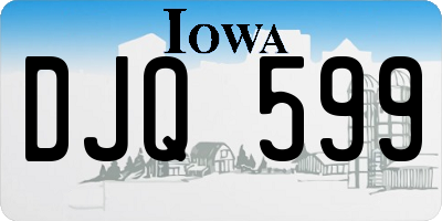 IA license plate DJQ599