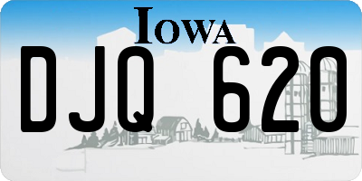 IA license plate DJQ620