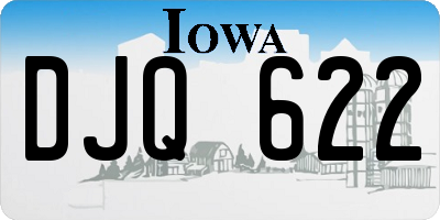 IA license plate DJQ622