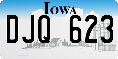 IA license plate DJQ623