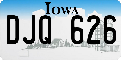 IA license plate DJQ626