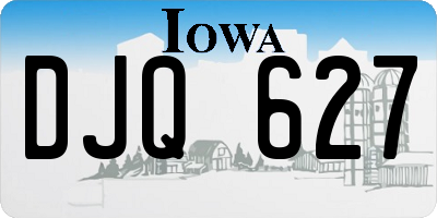IA license plate DJQ627