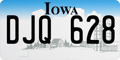 IA license plate DJQ628