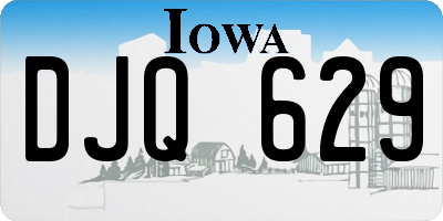 IA license plate DJQ629